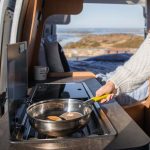 bunk campers aero campervan kitchen