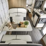 bunk campers horizon motorhome dining table