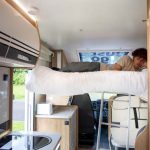 bunk campers horizon motorhome drop down bed